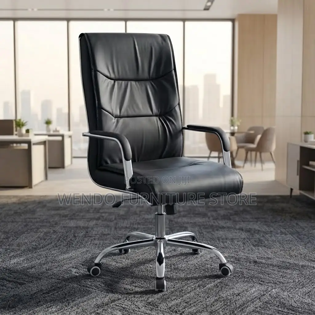 Office Chairs; High Back Tuff Leather Visitors Office Chairs