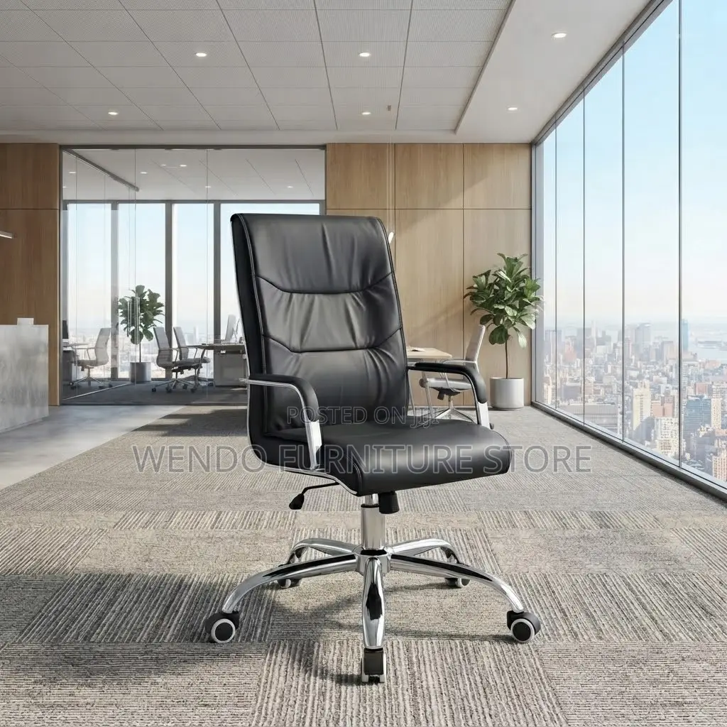 Office Chairs; High Back Tuff Leather Visitors Office Chairs