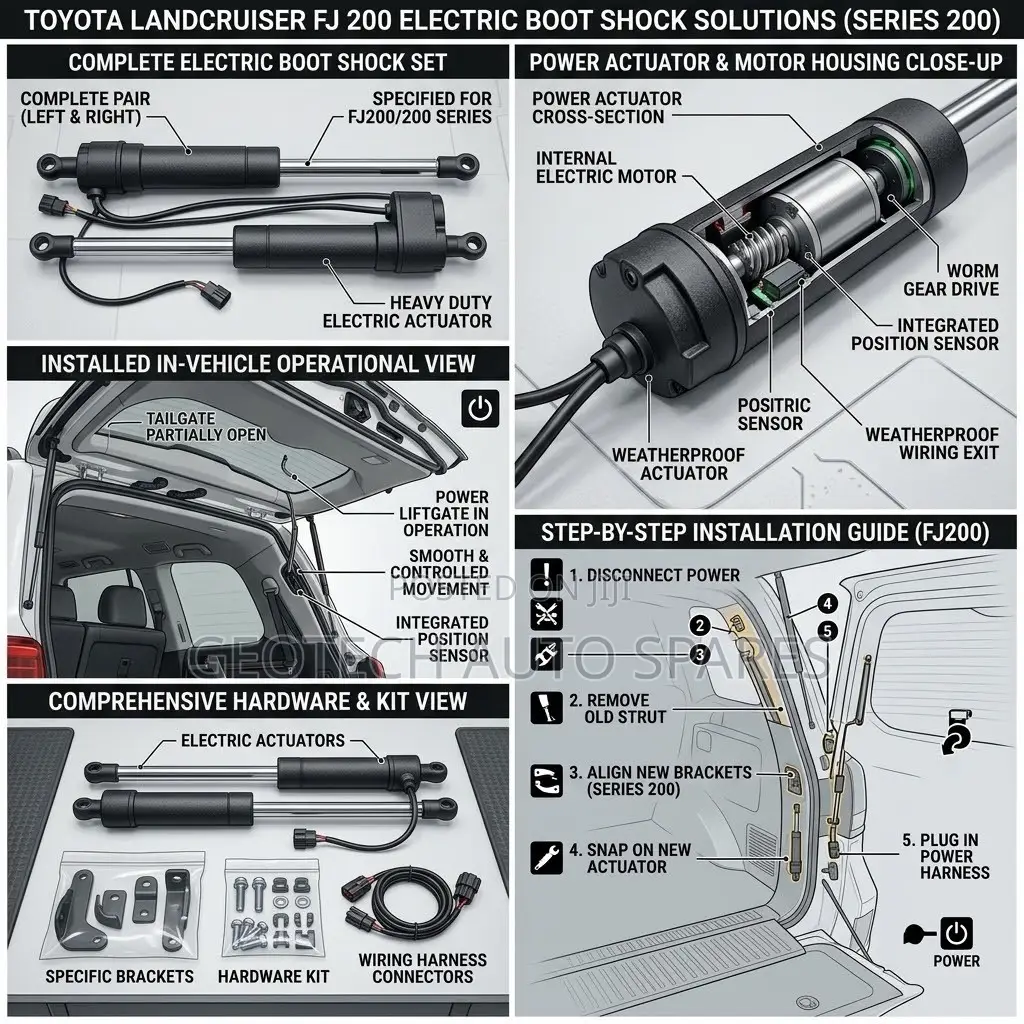 Landcruiser Fj 200 Electric Boot Shocks
