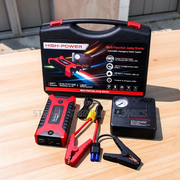 Best Prices 12V 99800mAh Car Jump Starter With Air Compressor - thumbnail 2