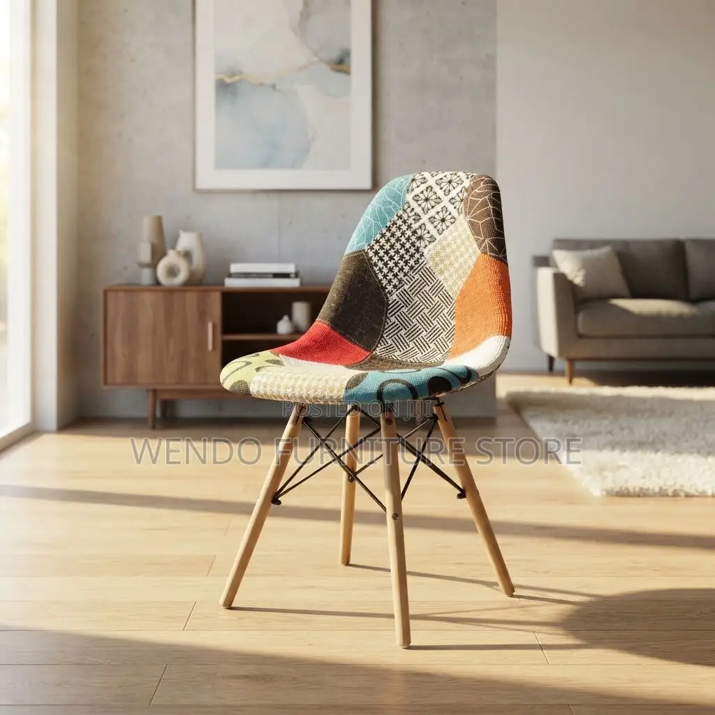 Dining Chairs; Multi Colored Eames Home Chairs