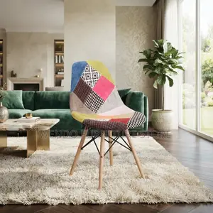 Dining Chairs; Multi Colored Eames Home Chairs