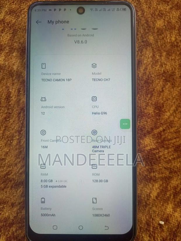 Tecno Camon 18 P 128 GB White - thumbnail 2