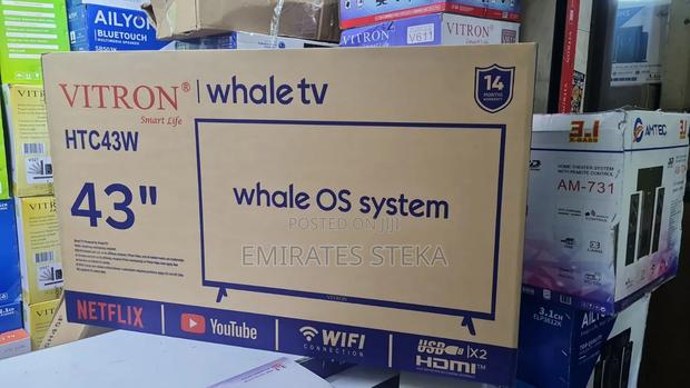 Vitron 43 Inch Whale Os Smart TV Quad Bluetooth - thumbnail 2