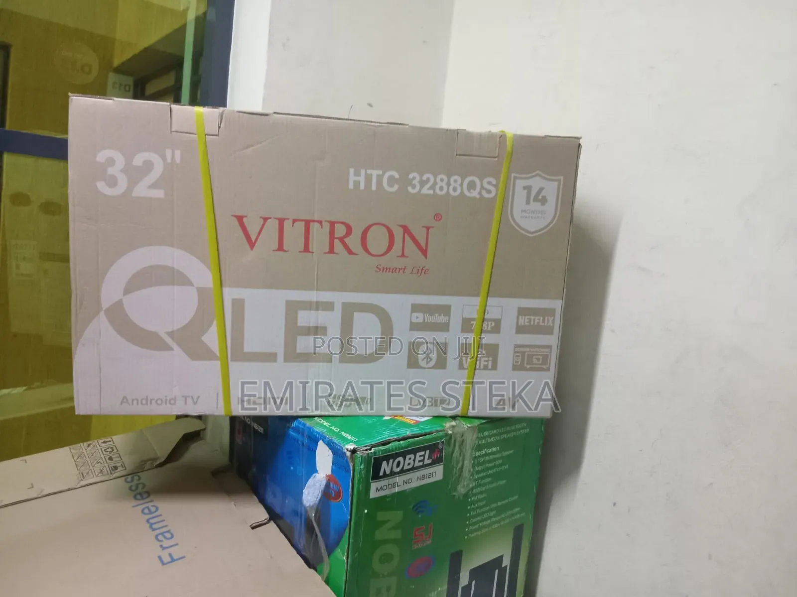 Vitron HTC3288QS, 32" Inch QLED TV, Smart Android (Version 14.0)