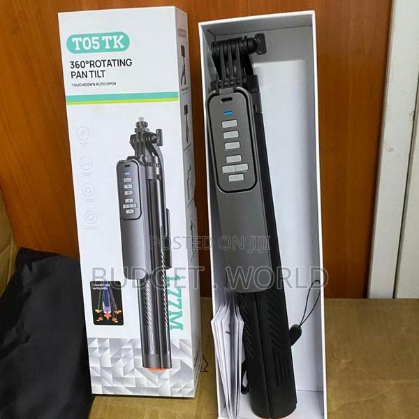 T05 360° Panoramic Rotating Selfie Stick Phone Tripod