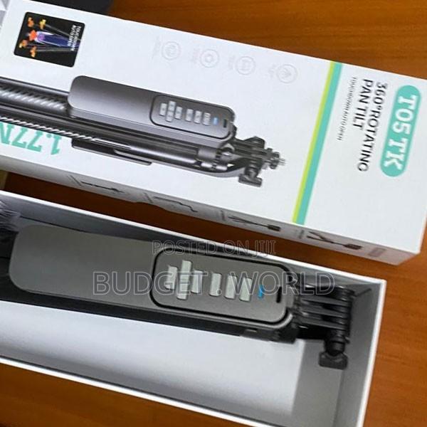 T05 360° Panoramic Rotating Selfie Stick Phone Tripod - thumbnail 2