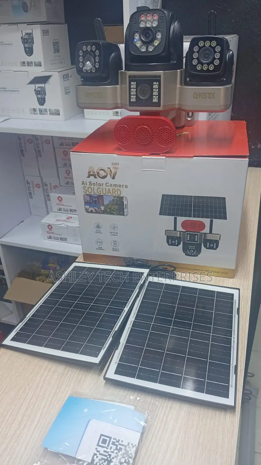 High Performance AOV SOLGUARD 4-Lens 4G Solar CCTV