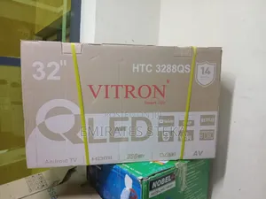 Vitron HTC3288QS Frameless 32" Inch QLED TV Smart Android TV Black