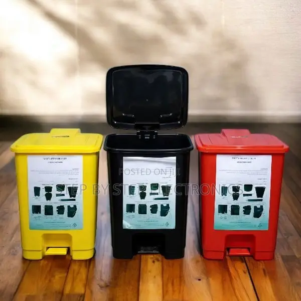 Factory Prices 30L Litres Hard Plastic Waste Garbage Dust Pedal Bin