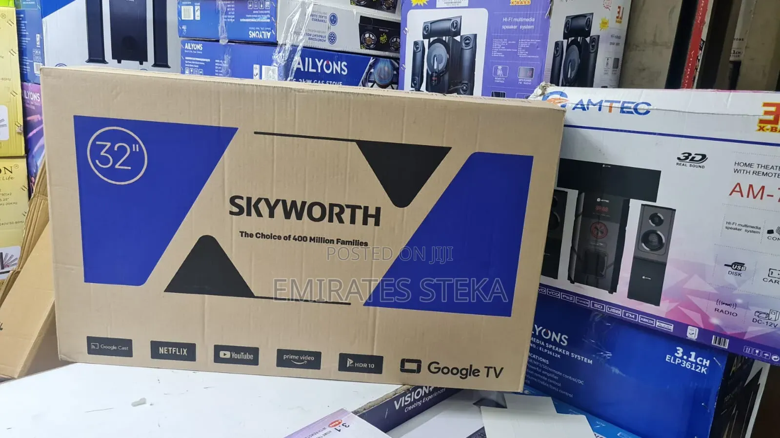 Skyworth 32" Inches Bluetooth Frameless Bluetooth Enabled Smart