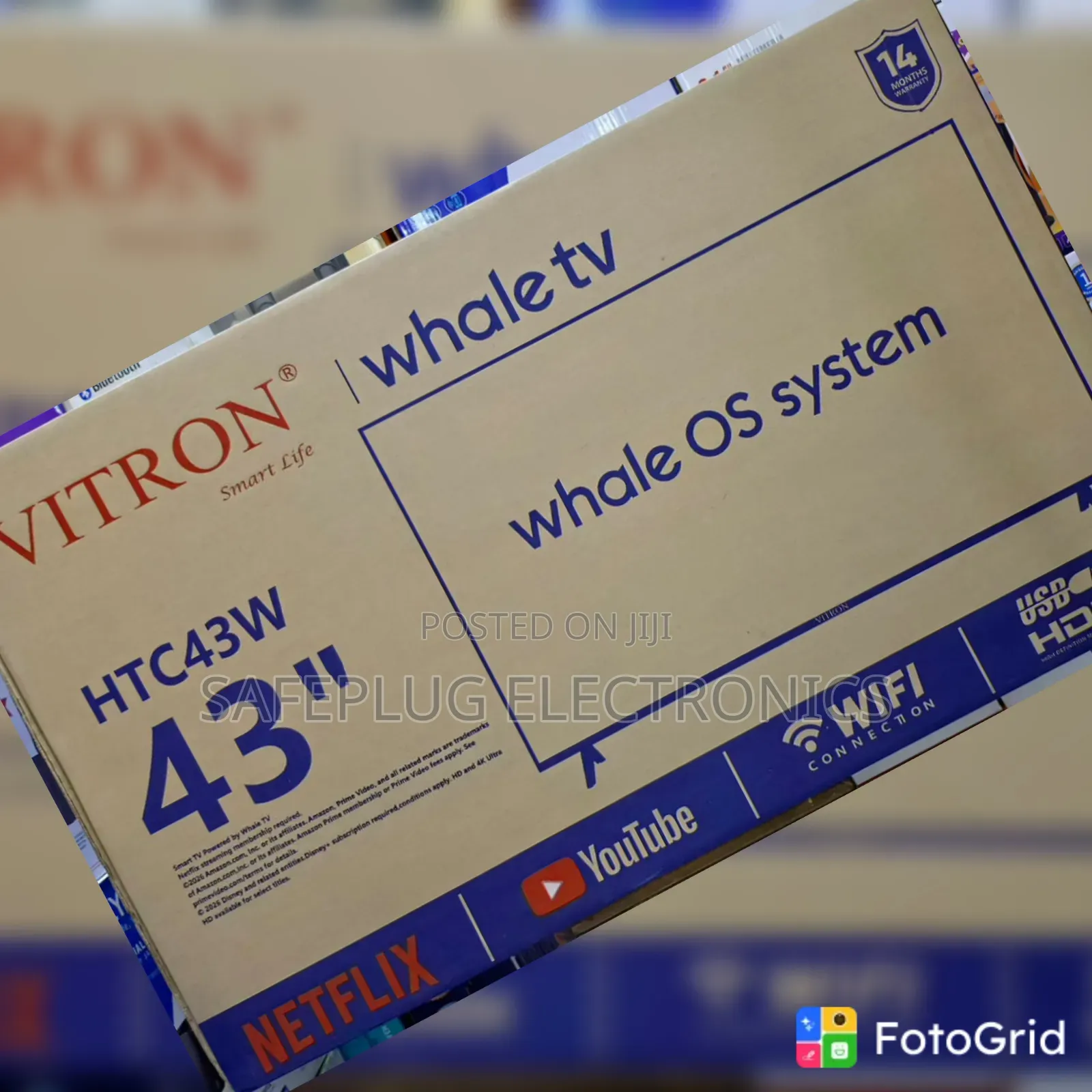 Vitron Whale 43′′ Smart TV –Affordable Large Screen Home Entertainment
