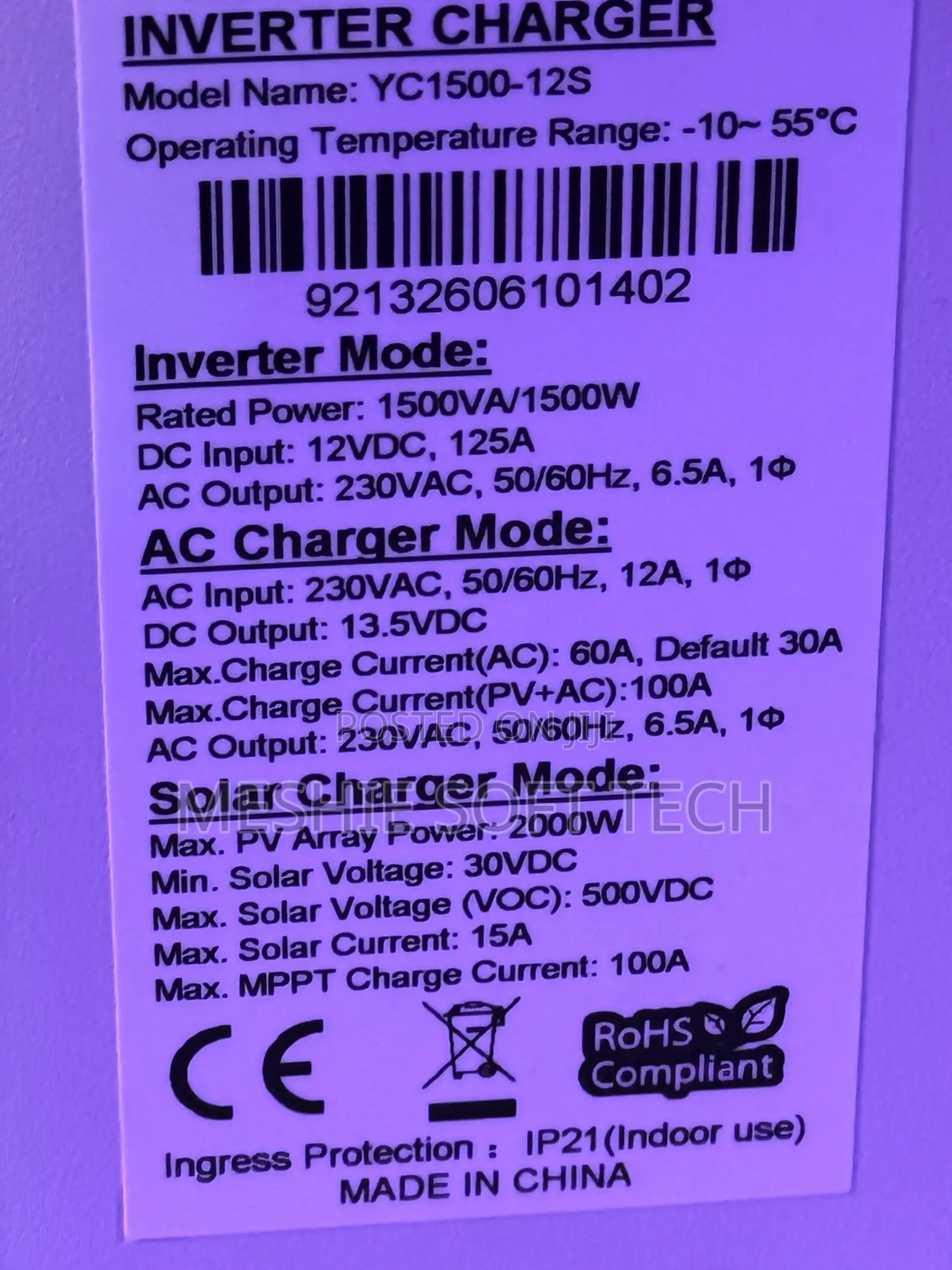 1.5kva Hybrid Inverter
