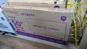 Vitron 50" Inch Smart TV Quad Hd Qled TV Whale Os TV,netflix