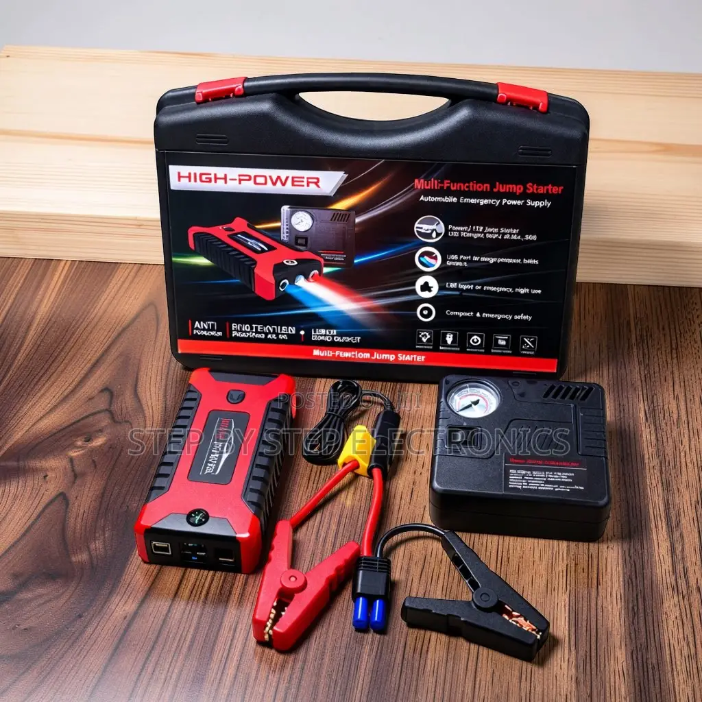 Promo Prices 12V 99800mAh Car Jump Starter With Air Compressor