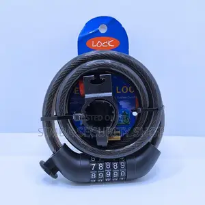 5 Digit Combination Bike Cable Lock Bicycle With Mounting Bracket Wire