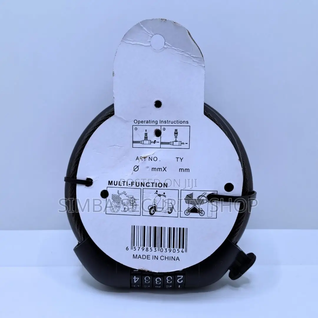 5 Digit Combination Bike Cable Lock Bicycle With Mounting Bracket Wire