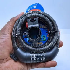 5 Digit Combination Bike Cable Lock Bicycle With Mounting Bracket Wire