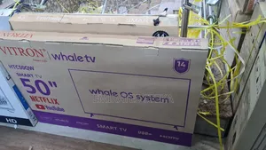 Vitron 50" Inch QLED TV HTC50QW Frameless Quad HD SmartWhale Black
