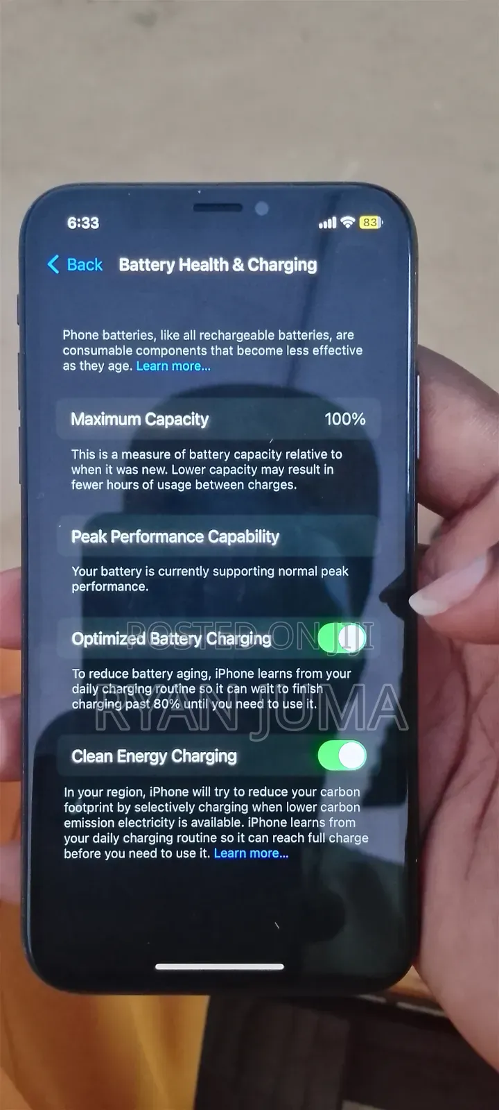 Apple iPhone X 64 GB Black