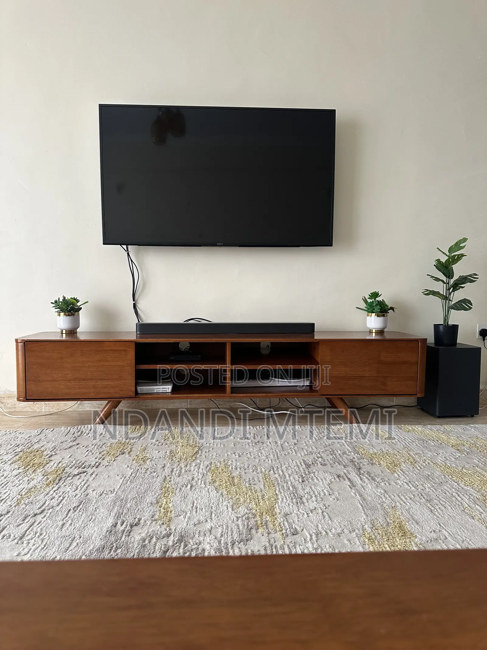 Odds Ends Hardwood TV Stand + Coffee Table