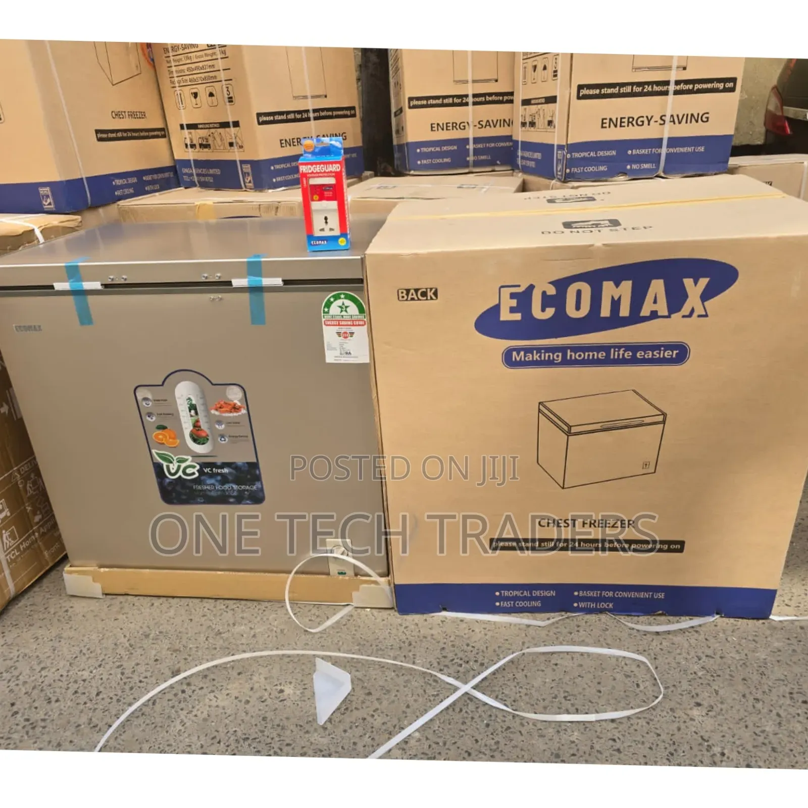 Ecomax 219L Chest Freezer, With Free Guard, 3 Star Rating