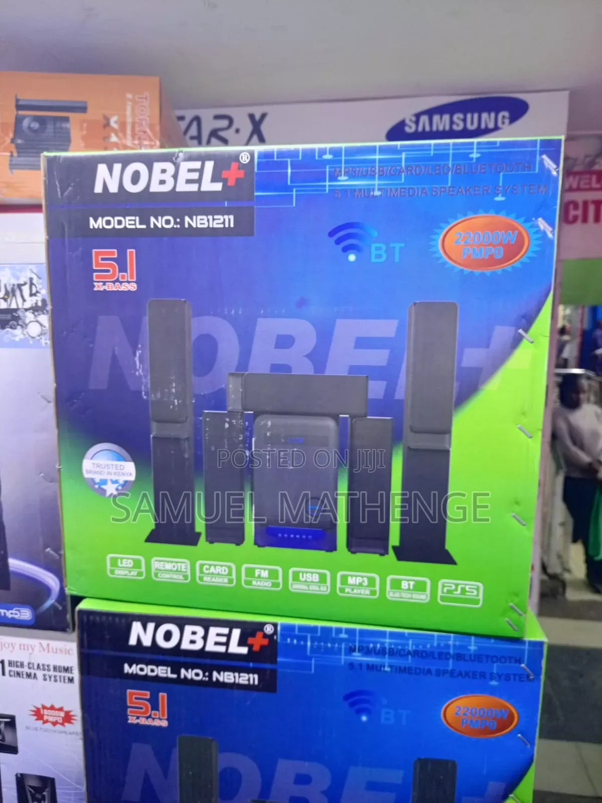 Nobel+ NB1211 5.1 Channel Bluetooth Speaker System With USB, SD Card