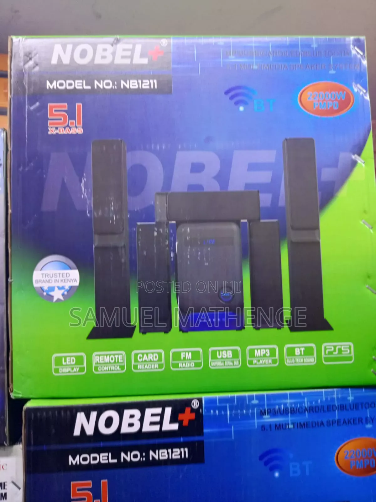 Nobel+ NB1211 5.1 Home Theater Sound System With Remote Control LED