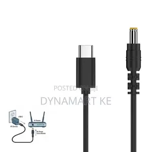 Type-C PD to DC 5.5 X 2.5mm 12V Power Cable for WiFi Routers, Modems
