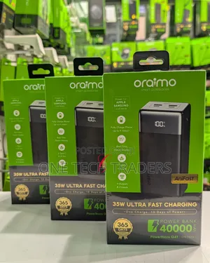 Power Bank, Oraimo Powernova 40000mah 35w Ultra Fast Charging