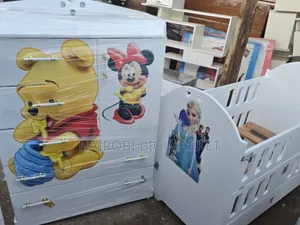 Both Baby Coat Bed Chest of Drawers Baby Wooden Wardrobe