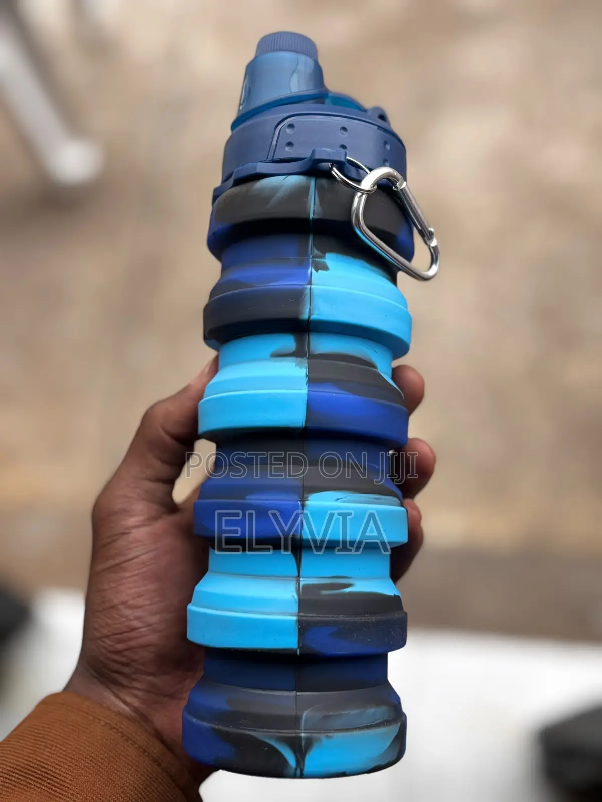 Silicon (Blue) Foldable Bottle