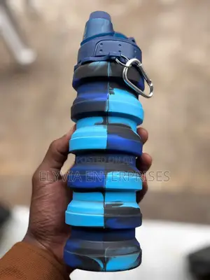 Silicon (Blue) Foldable Bottle