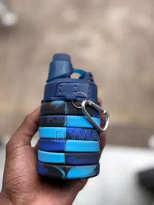 Silicon (Blue) Foldable Bottle