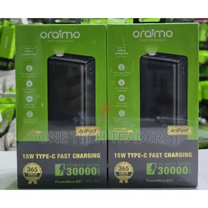 Power Bank,Oraimo PowerNova *30000mAh 15W* Fast Charging