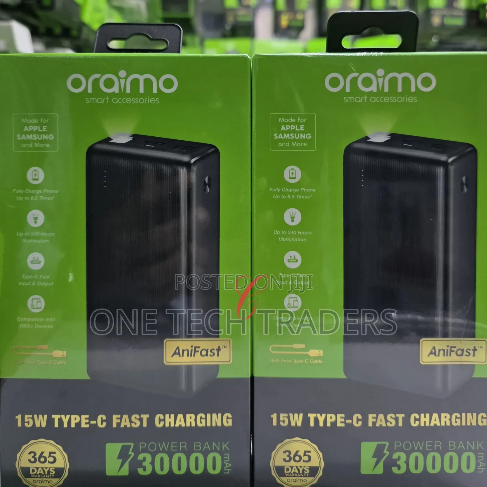 Power Bank,Oraimo PowerNova *30000mAh 15W* Fast Charging