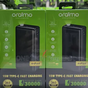 Power Bank,Oraimo PowerNova *30000mAh 15W* Fast Charging