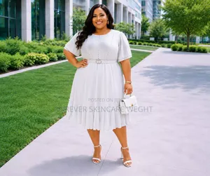 Plain White and Plain Black Shiffon Dresses