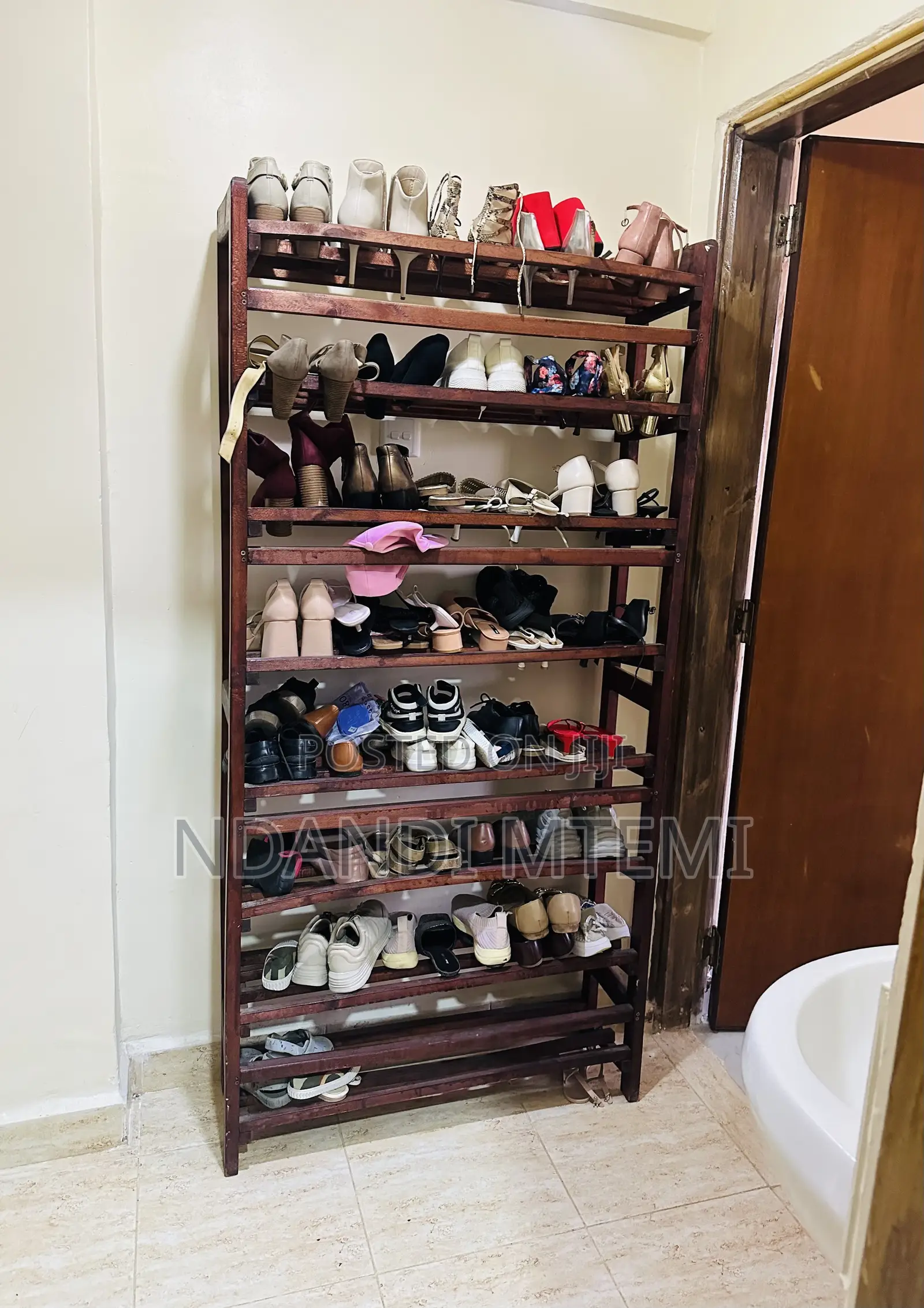 8-Tier Wooden Shoe Rack