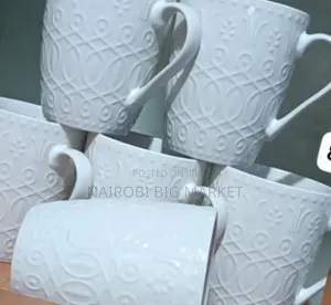 Set of White 6 PCS Cups