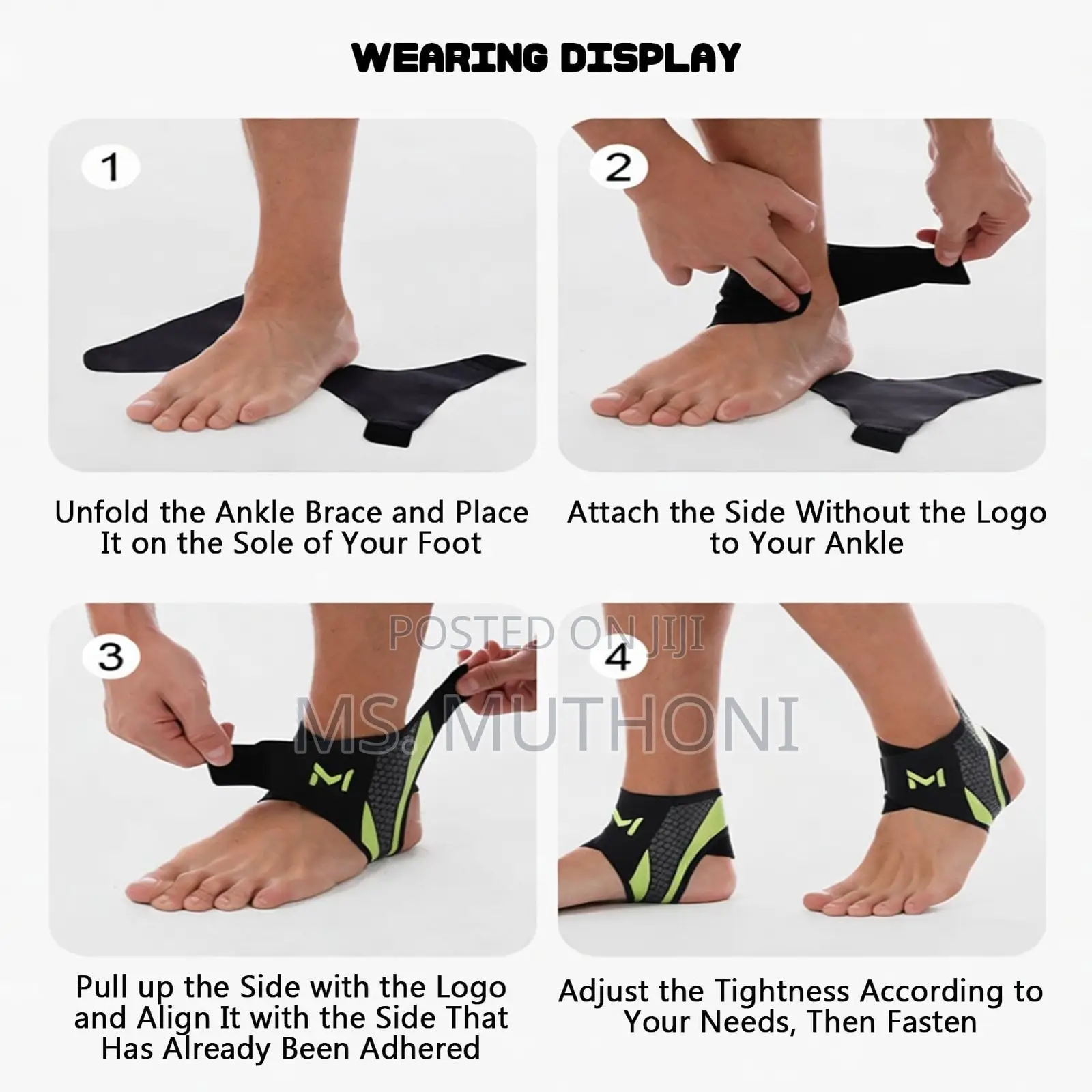 The Orethis Motion Ankle Brace Ft an Open-Heel Design