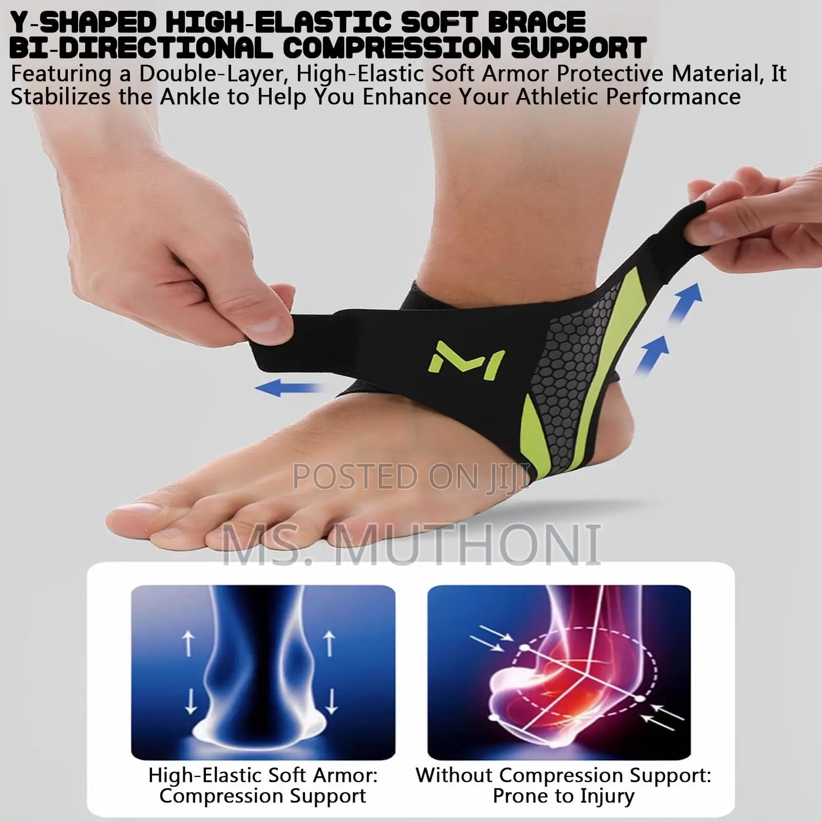 The Orethis Motion Ankle Brace Ft an Open-Heel Design