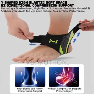 The Orethis Motion Ankle Brace Ft an Open-Heel Design