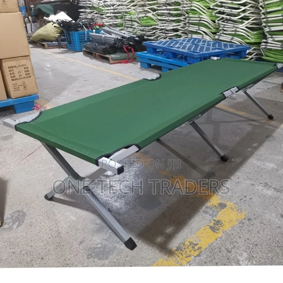 Foldable Camping Bed,Availlable Colours Navy Blue and Green