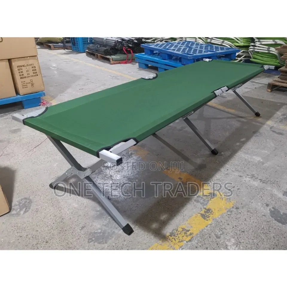 Foldable Camping Bed,Availlable Colours Navy Blue and Green