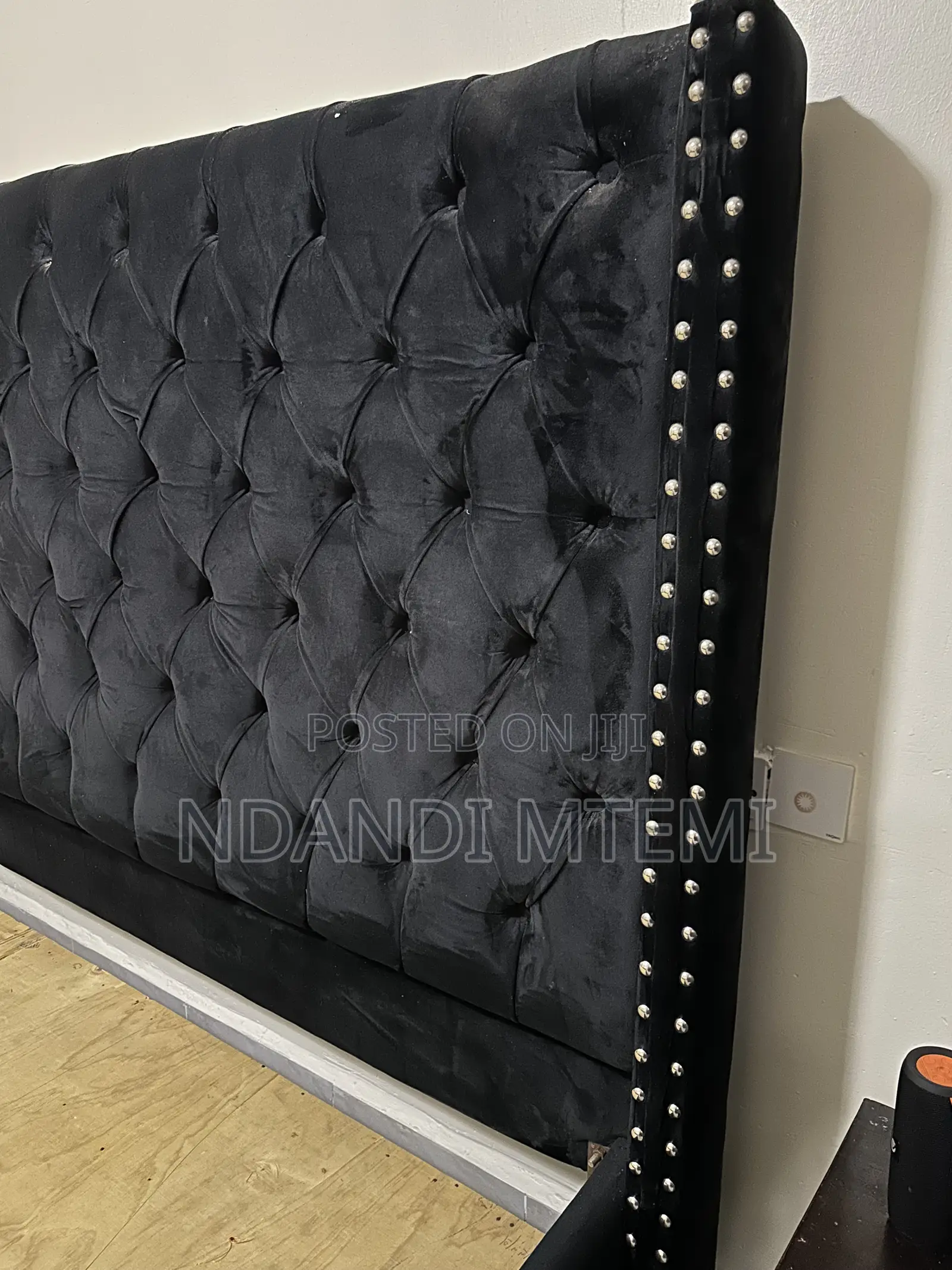 6*6 Modern Tufted Bed + Dr. Mattress + 2 Bedside Tables