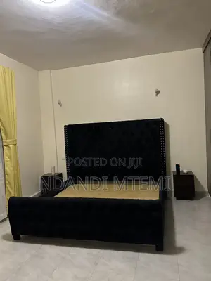 6*6 Modern Tufted Bed + Dr. Mattress + 2 Bedside Tables