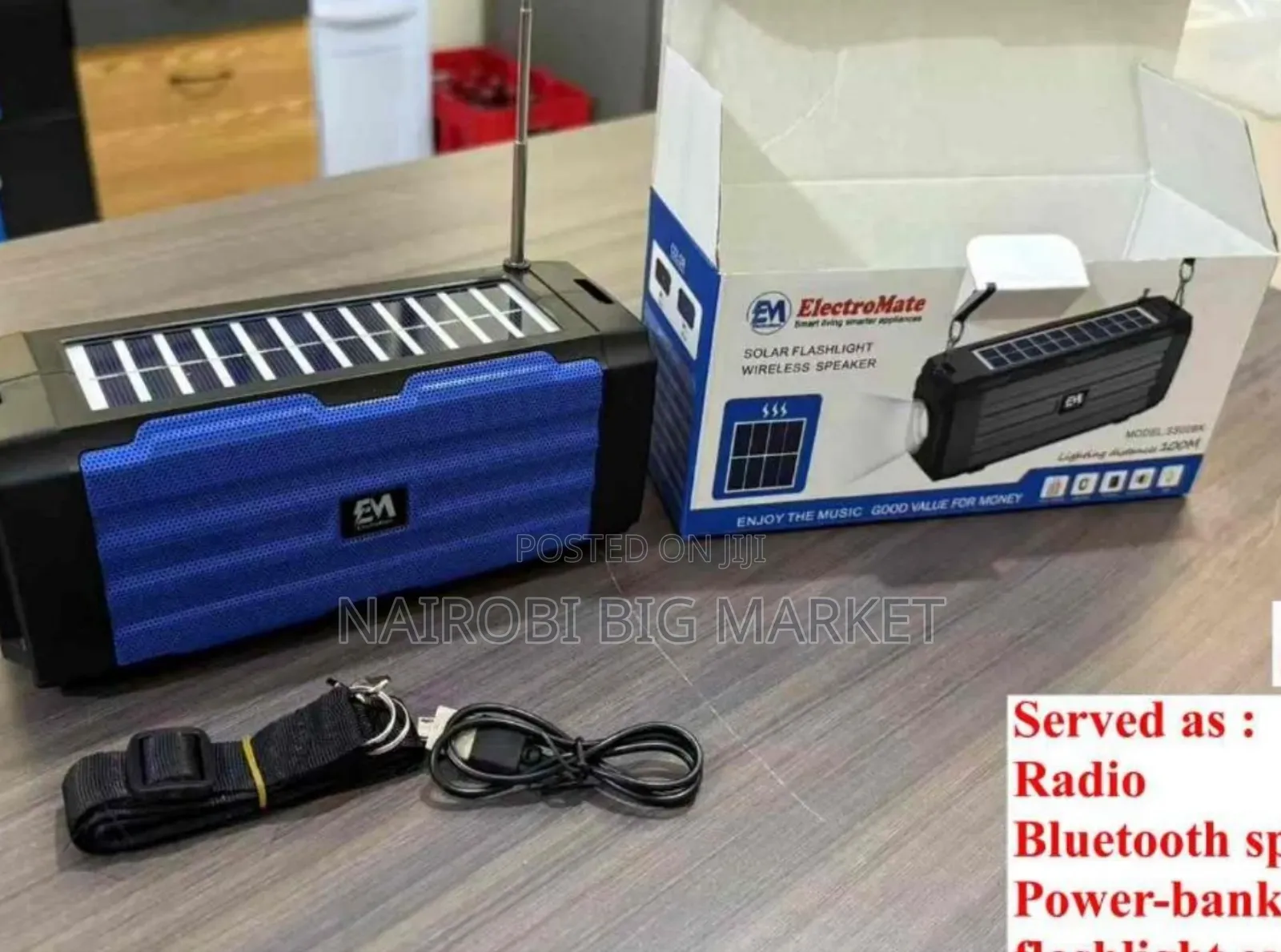 Electromate Solar Flashlight Wireless Robot Speaker
