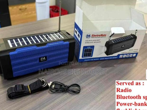 Electromate Solar Flashlight Wireless Robot Speaker