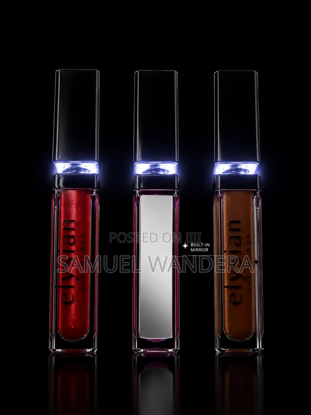 Lip Gloss With in Built Mirror and Led Light